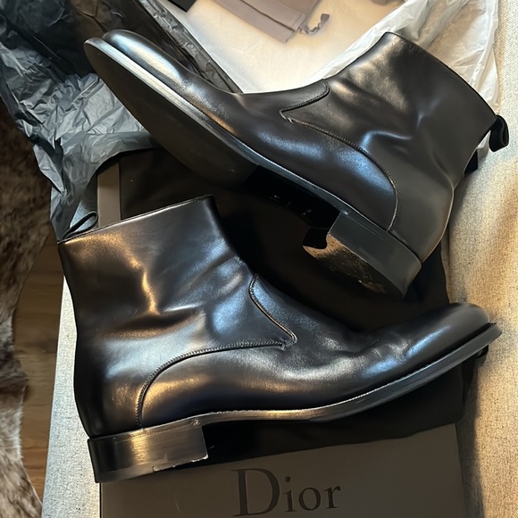 Dior Other - Christian Dior Goodyear leather ankle booties size 11